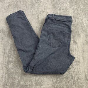 Lululemon ABC Pants Men 31x29” Slim Fit Trouser Tech Canvas Heathered Blue *FLAW